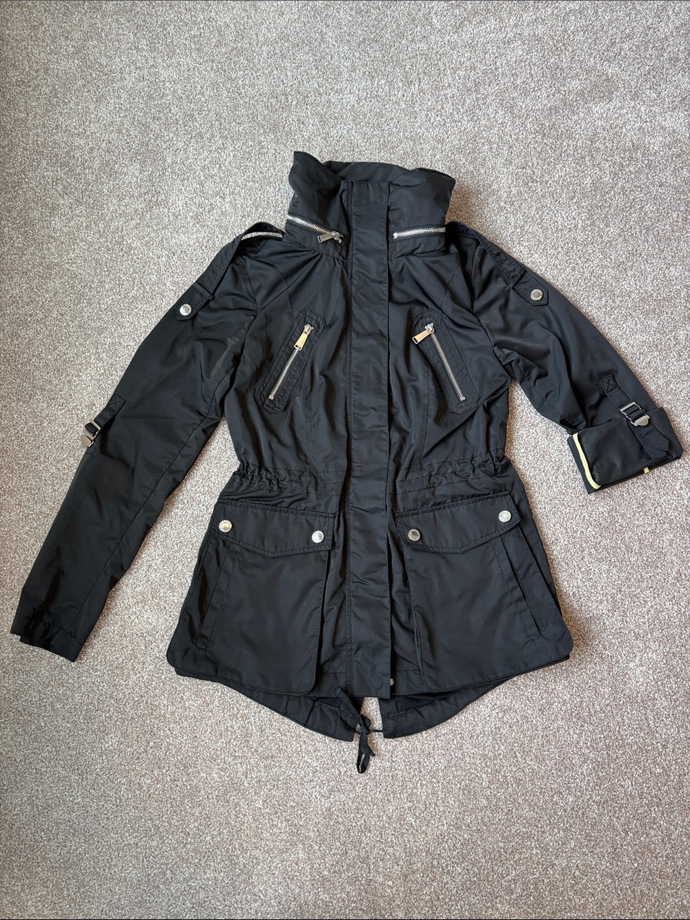 BCBGeneration Black Utility Anorak Jacket
